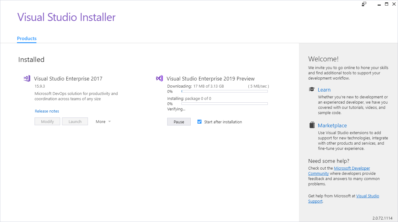 InfoCraft » Blog Archive » Installing Visual Studio 2019